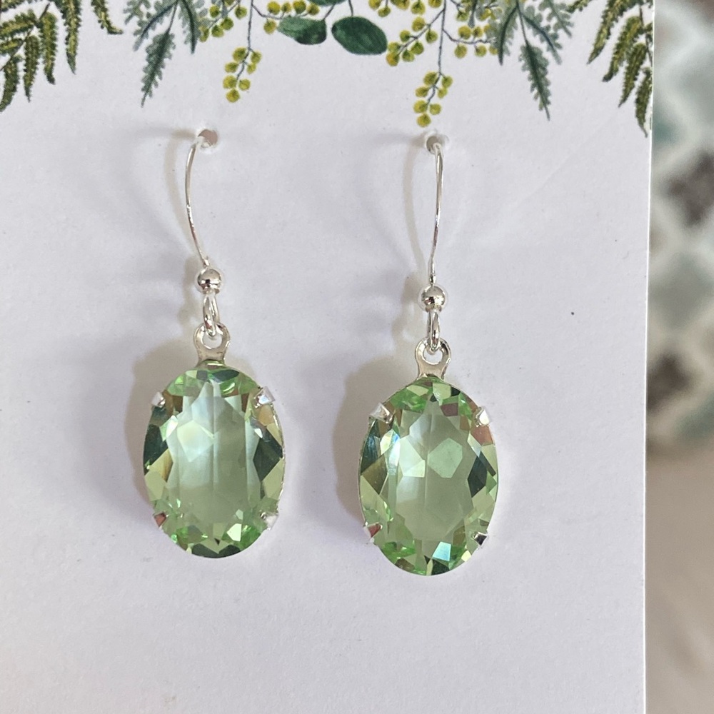 Chrysolite crystal Earrings